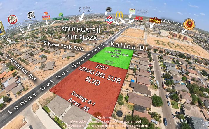 Pictures of Land property located at 2707 Lomas Del Sur Blvd., Laredo, TX 78046 for sales - image #1