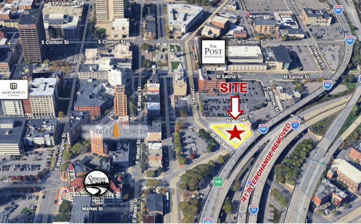 Pictures of Retail, Mixed Use, Hospitality property located at 201-19 James St. & Warren St., Syracuse, NY 13202 for sales - image #1