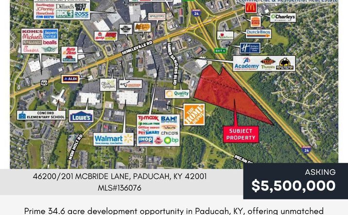 Pictures of Land property located at 200 McBride Ln, Paducah, KY 42001 for sales - image #1