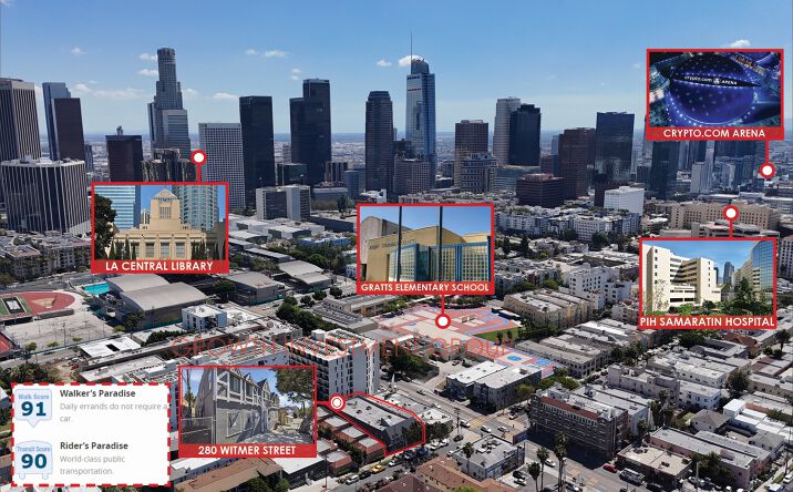 Pictures of Multifamily property located at 280 Witmer, Los Angeles, CA 90026 for sales - image #1