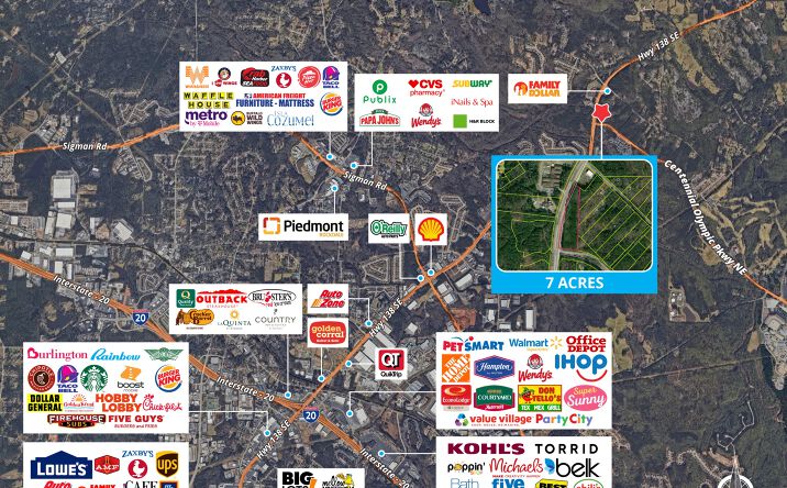 Pictures of Land property located at 2443 GA-138, Conyers, GA 30013 for sales - image #1