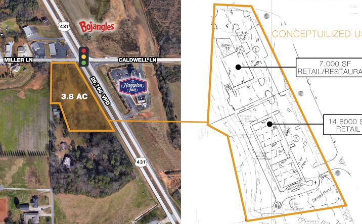 Pictures of Land property located at Highway 431 and Miller Lane, Owens Cross Roads, AL 35763 for sales - image #1