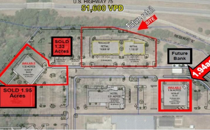 Pictures of Land property located at SE Corner of HWY 75 & 96th St S, Jenks, OK 74037 for sales - image #1