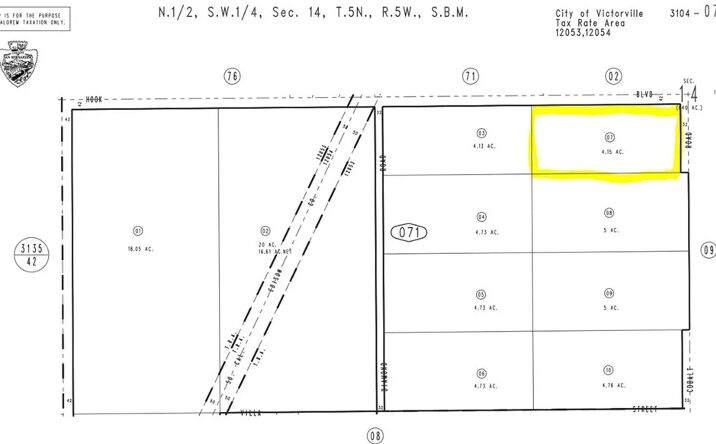 Pictures of Land property located at 8888 Hook, Victorville, CA 92394 for sales - image #1