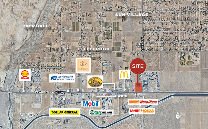 Pictures of Land property located at NWC 87th St E & Pearblossom Hwy, Littlerock, CA 93543 for sales - image #1