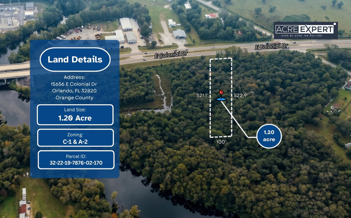 Pictures of Land property located at 15656 East Colonial Drive, Orlando, FL 32820 for sales - image #1