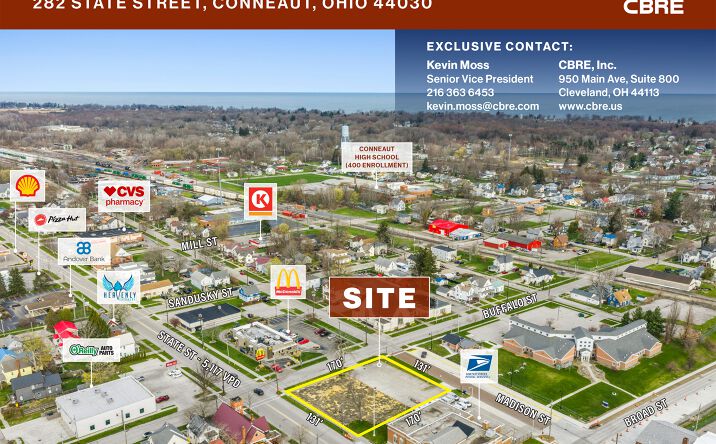Pictures of Retail, Land property located at 282 State Street, Conneaut, OH 44030 for sales - image #1
