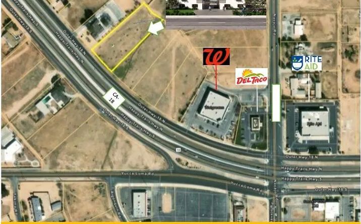 Pictures of Land property located at 21578 Us Highway 18, Apple Valley, CA 92307 for sales - image #1