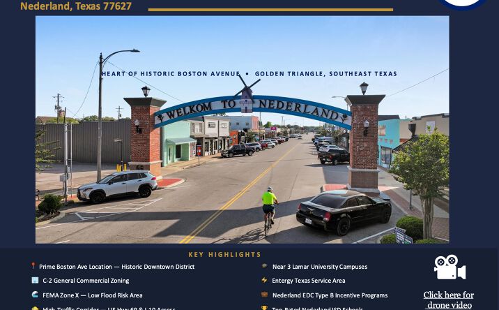 Pictures of Retail, Office, Land property located at 1311 Boston Ave, Nederland, TX 77627 for sales - image #1
