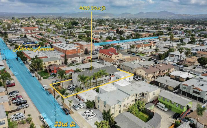 Pictures of Multifamily property located at 4655 33rd, San Diego, CA 92116 for sales - image #1