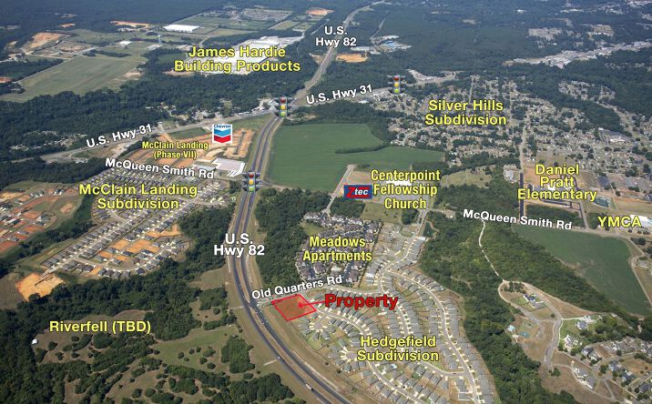 Pictures of Land property located at Old Quarters Rd & US Hwy 82, Prattville, AL 36066 for sales - image #1
