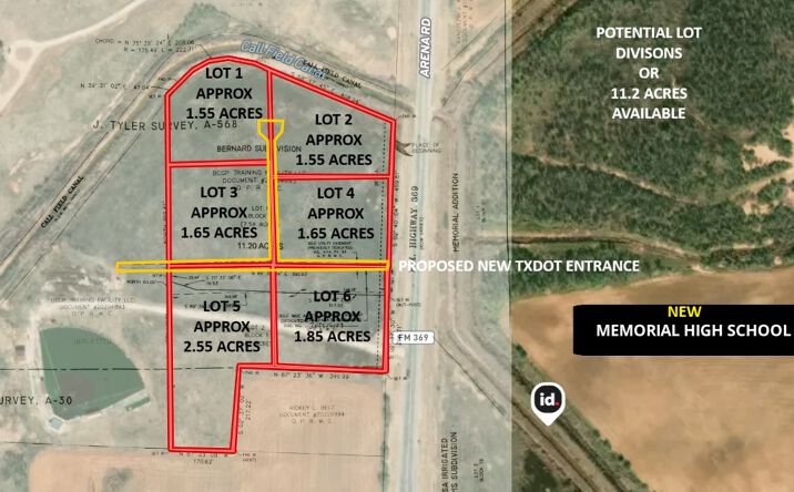 Pictures of Retail, Land property located at 1.65 ATBD Lot 6 Arena Road, Wichita Falls, TX 76310 for sales - image #1