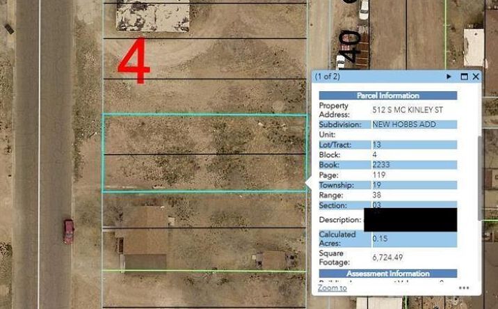 Pictures of Land property located at 512 S Mckinley Street, Hobbs, NM 88240 for sales - image #1