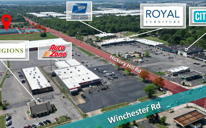 Pictures of Retail property located at 3830 Hickory Hill Rd, Memphis, TN 38115 for sales - image #1