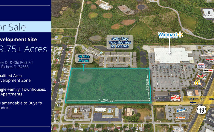 Pictures of Land property located at Richey Dr. & Old Post Road, Port Richey, FL 34668 for sales - image #1