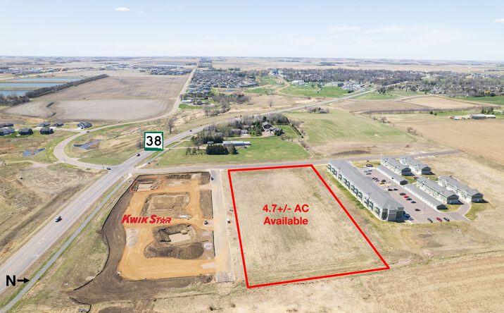 Pictures of Land property located at Corner of SD Hwy 38 & N Maple Avenue, Hartford, SD 57033 for sales - image #1