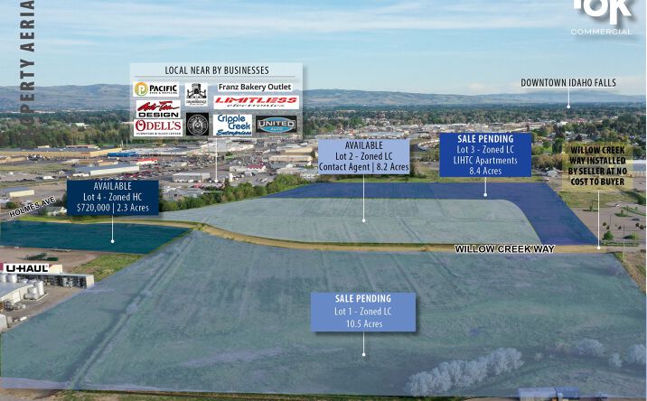 Pictures of Retail, Multifamily, Mixed Use, Land property located at N Holmes Ave, Idaho Falls, ID 83401 for sales - image #1