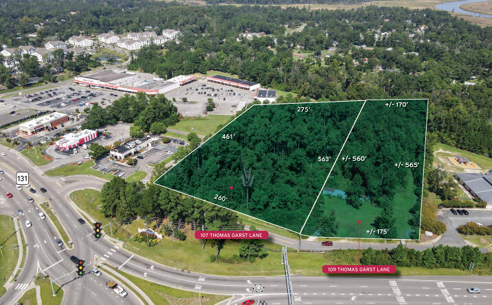 Pictures of Land property located at 107 & 109 Thomas Garst Lane, Leland, NC, USA, Leland, NC 28451 for sales - image #1