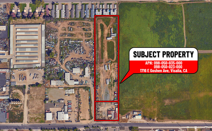 Pictures of Land property located at 1716 E Goshen Ave, Visalia, CA 93292 for sales - image #1