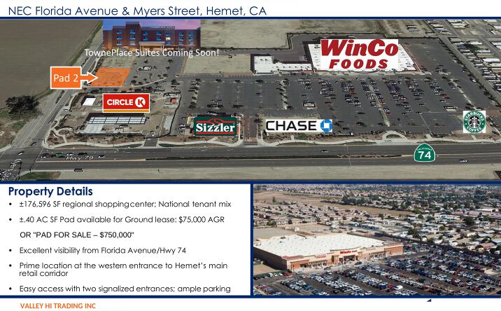 Pictures of Land property located at 4762 W Florida Ave, Hemet, CA 92545 for sales - image #1