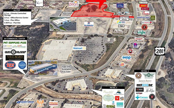 Pictures of Land property located at NWC of US Hwy 281 & State Hwy 46, Bulverde, TX 57367 for sales - image #1