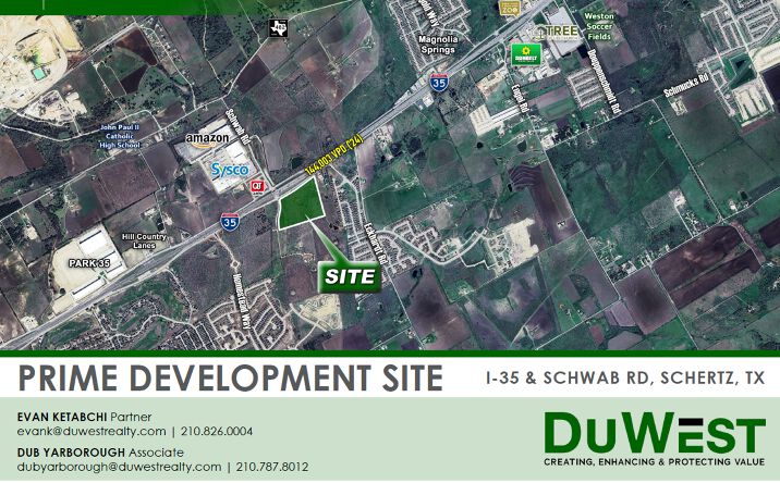 Pictures of Land property located at I-35 & Schwab Rd, Schertz, TX 78132 for sales - image #1
