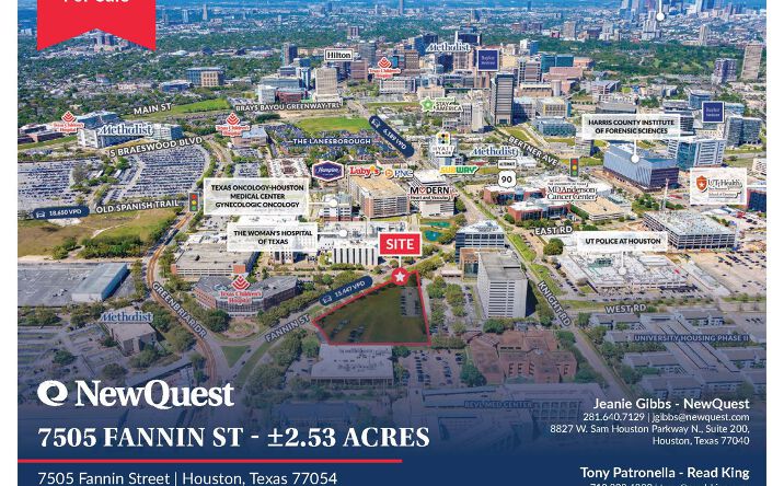 Pictures of Land property located at 7505 Fannin Street, Houston, TX 77054 for sales - image #1