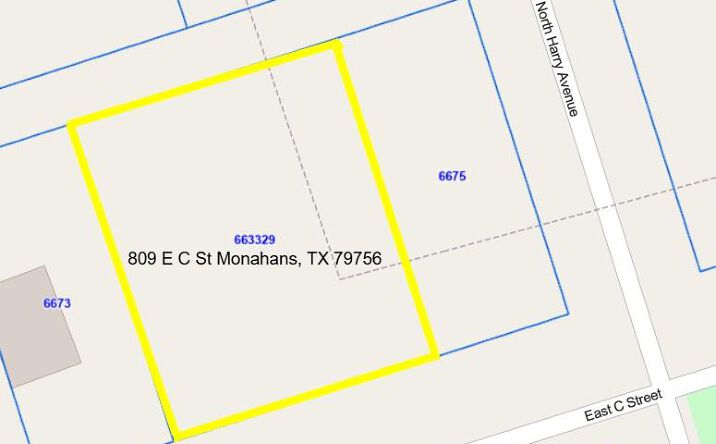 Pictures of Land property located at 809 E C St, Monahans, TX 79756 for sales - image #1