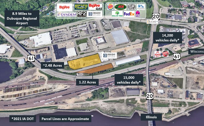 Pictures of Retail, Industrial, Land property located at 255 South Main Street, Dubuque, IA 52003 for sales - image #1