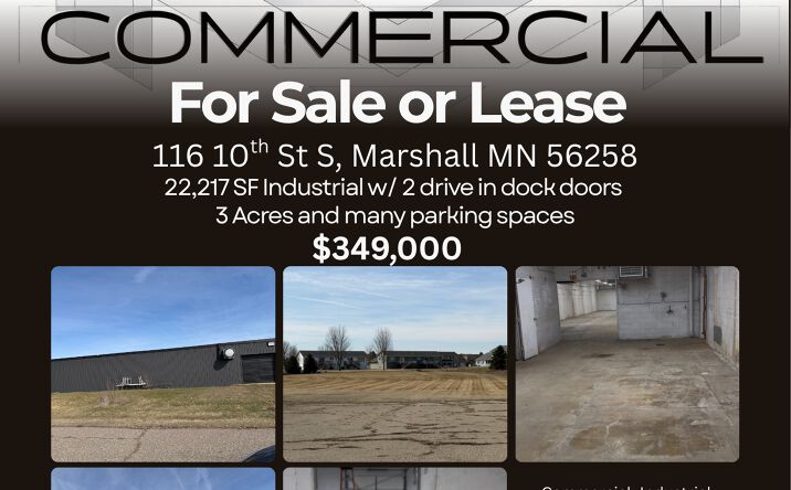 Pictures of Industrial property located at 116 10th St S, Marshall, MN 56258 for sales - image #1