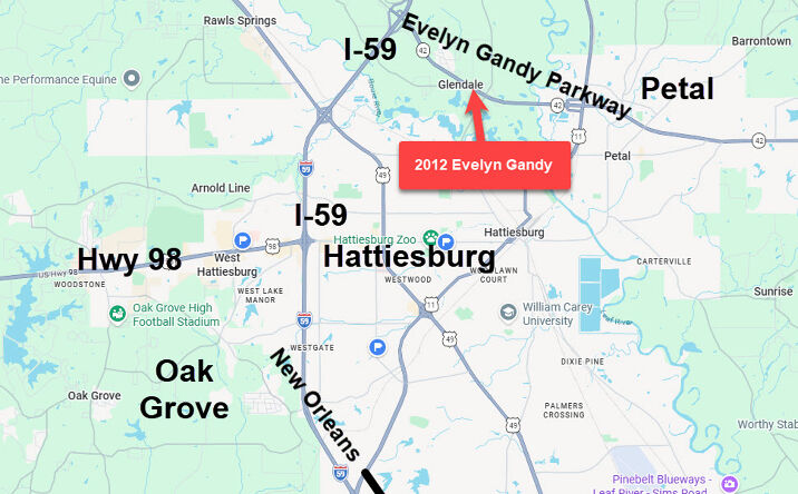 Pictures of Land property located at 2012 Evelyn Gandy Parkway, Hattiesburg, MS 39401 for sales - image #1