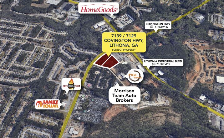 Pictures of Land property located at 7129 Covington Highway, Lithonia, GA 30058, 7137 Covington Highway, Lithonia, GA 30058 for sales - image #1