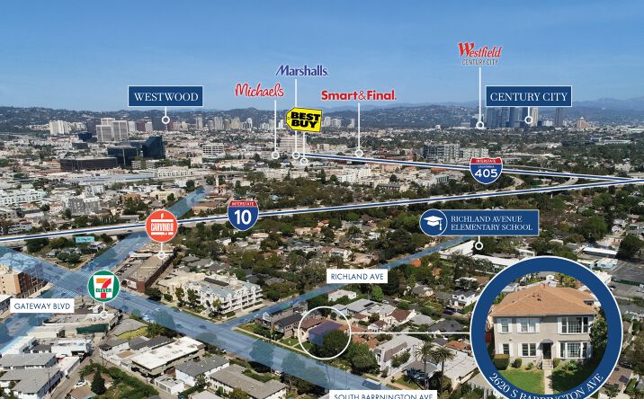 Pictures of Multifamily property located at 2620 S Barrington Ave, Los Angeles, CA 90064 for sales - image #1