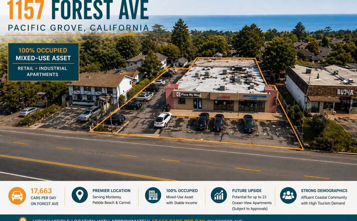 Pictures of Retail, Multifamily, Industrial property located at 1157 Forest Ave, Pacific Grove, CA 93950 for sales - image #1