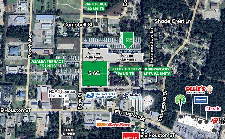 Pictures of Land property located at 600 Easy Street and 520 Easy Street, Cleveland, TX 77327 for sales - image #1