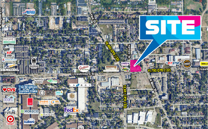 Pictures of Retail, Land, Special Purpose property located at 201 & 211 Crosstimbers St & 4410 Harvard St, Houston, TX 77018 for sales - image #1