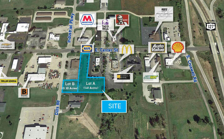 Pictures of Land, Retail property located at 1338 E Center St, Ithaca, MI 48847 for sales - image #1