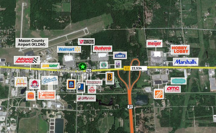 Pictures of Land property located at 4744 US-10, LUDINGTON, MI 49431 for sales - image #1