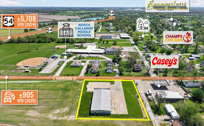 Pictures of Retail property located at 525 E HARRISON ST, AUXVASSE, MO 65231-2205 for sales - image #1