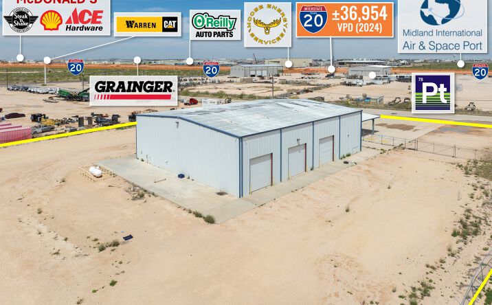 Pictures of Retail, Office, Industrial property located at 9215 W COUNTY RD 127, MIDLAND, TX 79706-6075 for sales - image #1