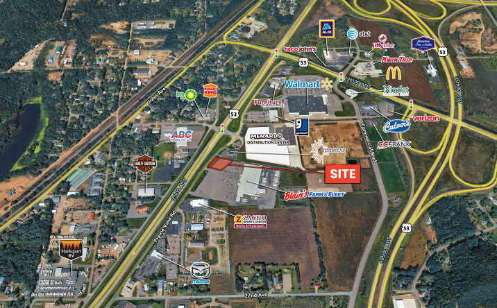 Pictures of Land property located at 2583 S. Prairie View Road, Chippewa Falls, WI 54729 for sales - image #1