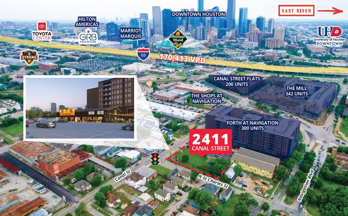 Pictures of Retail, Office property located at 2411 Canal St, Houston, TX 77003 for sales - image #1