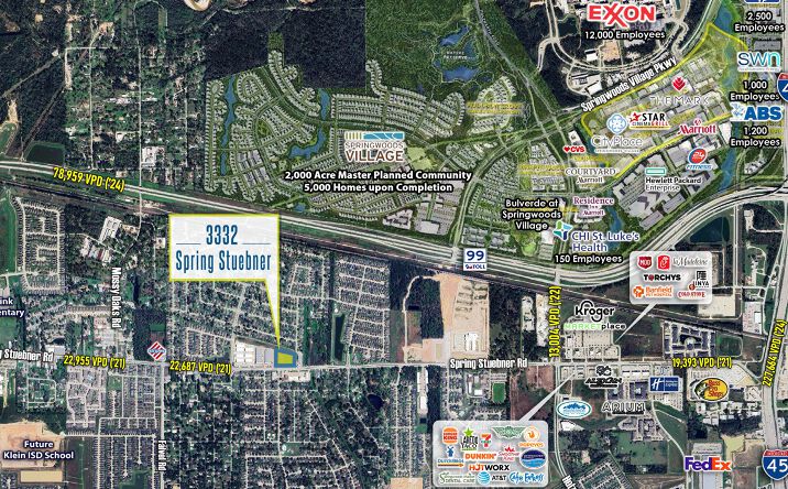 Pictures of Land property located at NWC of Spring Stuebner & Meadowhill Drive, Spring, TX 77389 for sales - image #1