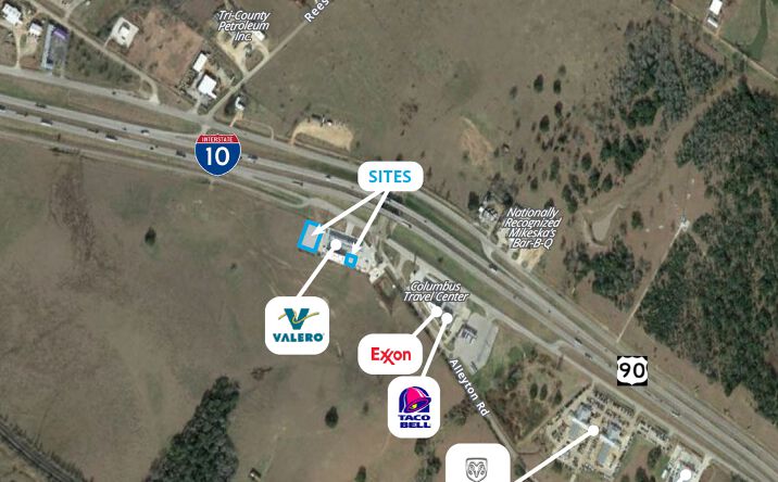 Pictures of Land, Retail property located at 4475 I-10 & Alleyton Road South, Columbus, TX 78934 for sales - image #1