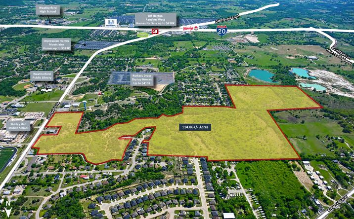 Pictures of Land property located at South Bowie Drive, Weatherford, TX 76086 for sales - image #1