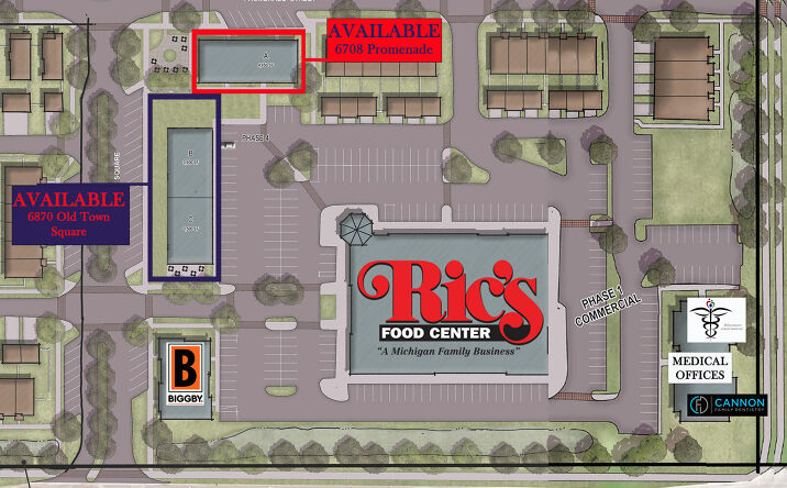 Pictures of Retail, Office property located at 6870 Old Town Square NE, Rockford, MI 49341 for sales - image #1