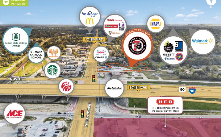 Pictures of Retail property located at 3131 North 16th Street, Orange, TX 77630 for sales - image #1