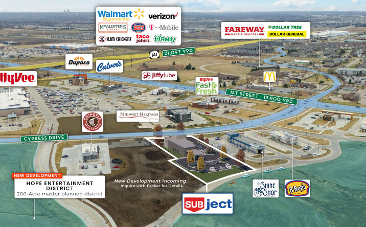 Pictures of Retail property located at 331 Northeast Cypress Drive, Grimes, IA 50111 for sales - image #1