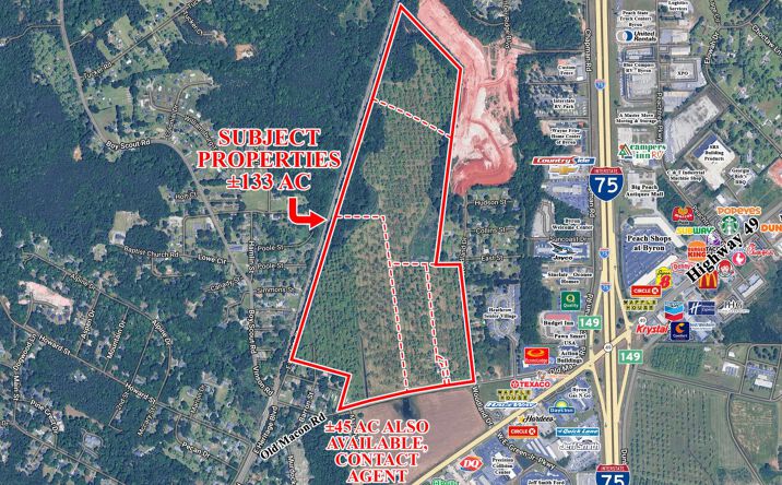 Pictures of Land property located at 401 Old Macon Road, Byron, GA 31008, 403 Old Macon Road, Byron, GA 31008, 435 Old Macon Road, Byron, GA 31008, Old Macon Road, Byron, GA 31008 for sales - image #1