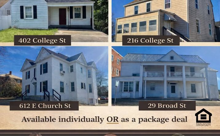 Pictures of Multifamily, Self Storage property located at 612 Church street East, Martinsville, VA 24112, 216 College Street, Martinsville, VA 24112, 29 Broad Street, Martinsville, VA 24112, 402 South College Street, Martinsville, VA 24112 for sales - image #1
